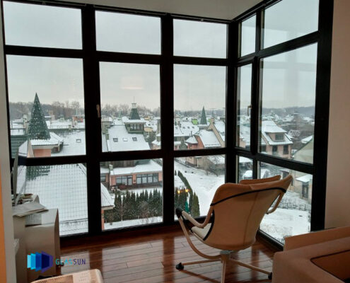 Тонировка балконов